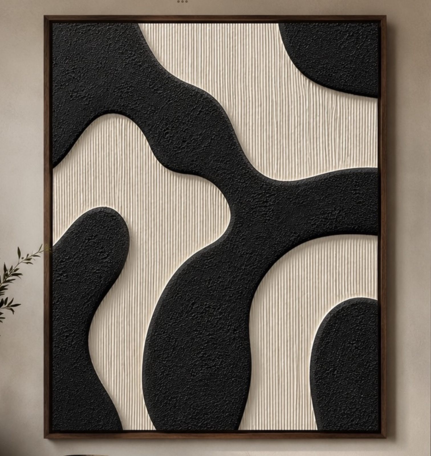Custom oil paintings in a boutique hotel suite